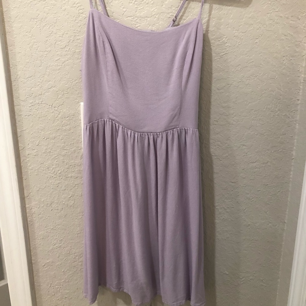 Lilac Cross Up Back Dress!